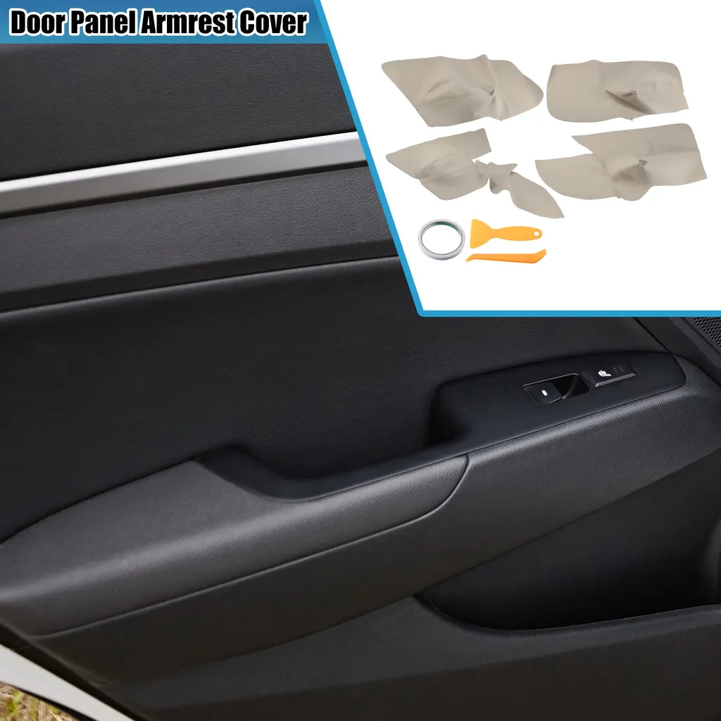 Accoudoir de Porte pour VW Golf - Panneaux Avant Arrière Beige (Set de 4)