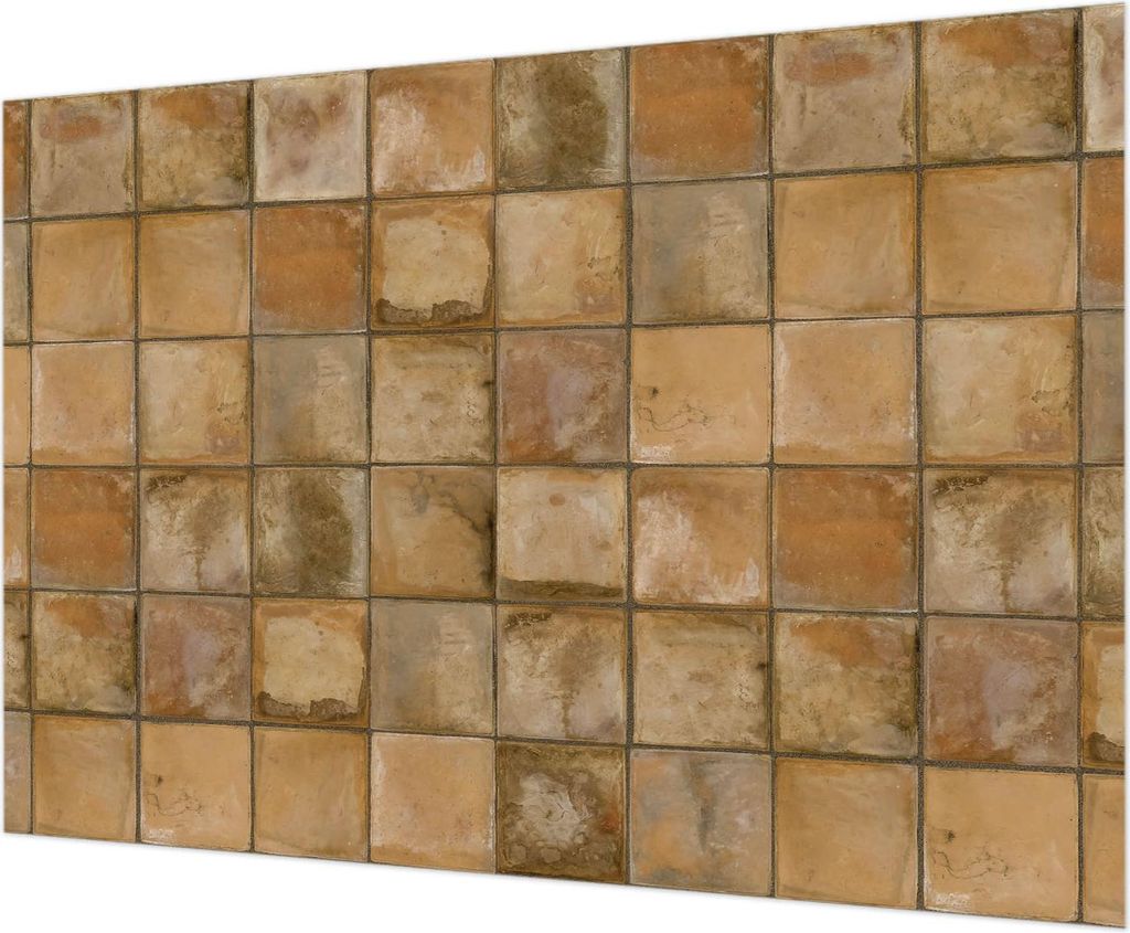 Wandtapete - Dekorative Tapete für Wohnzimmer - Tapetenfolie für Wanddekoration - 208x146 cm - Rustikales Mosaik