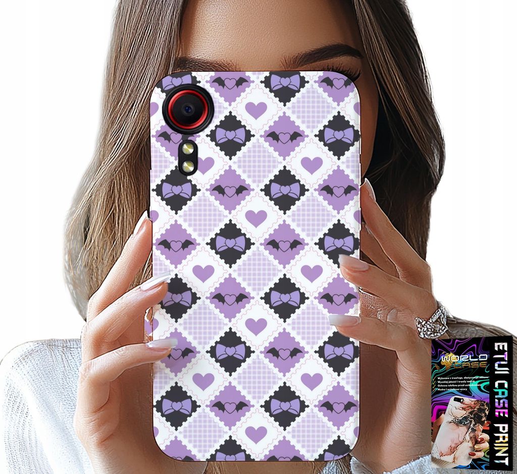 Fall Für Samsung Galaxy Xcover 7 - Mode Herzen Bogen + Glas