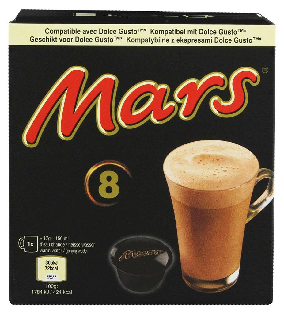 Mars Hot Chocolate Pods 8 x 17g kompatybilne z Dolce Gusto Zdjęcie produktu 