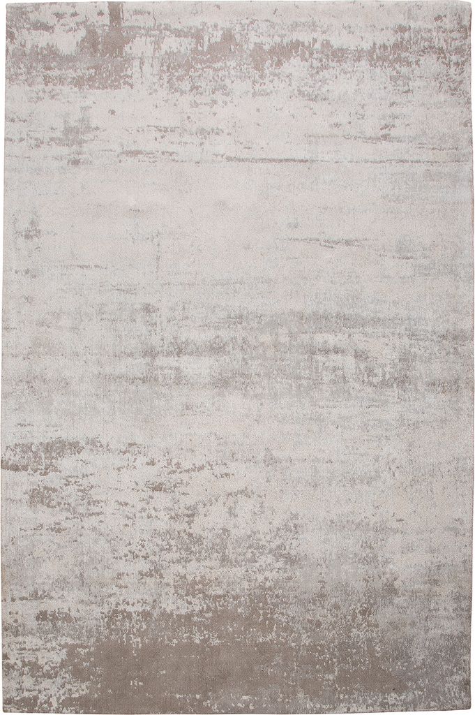 Design Teppich MODERN ART 160x240cm beige grau verwaschen Vintage aus Baumwolle Läufer Wohnzimmerteppich