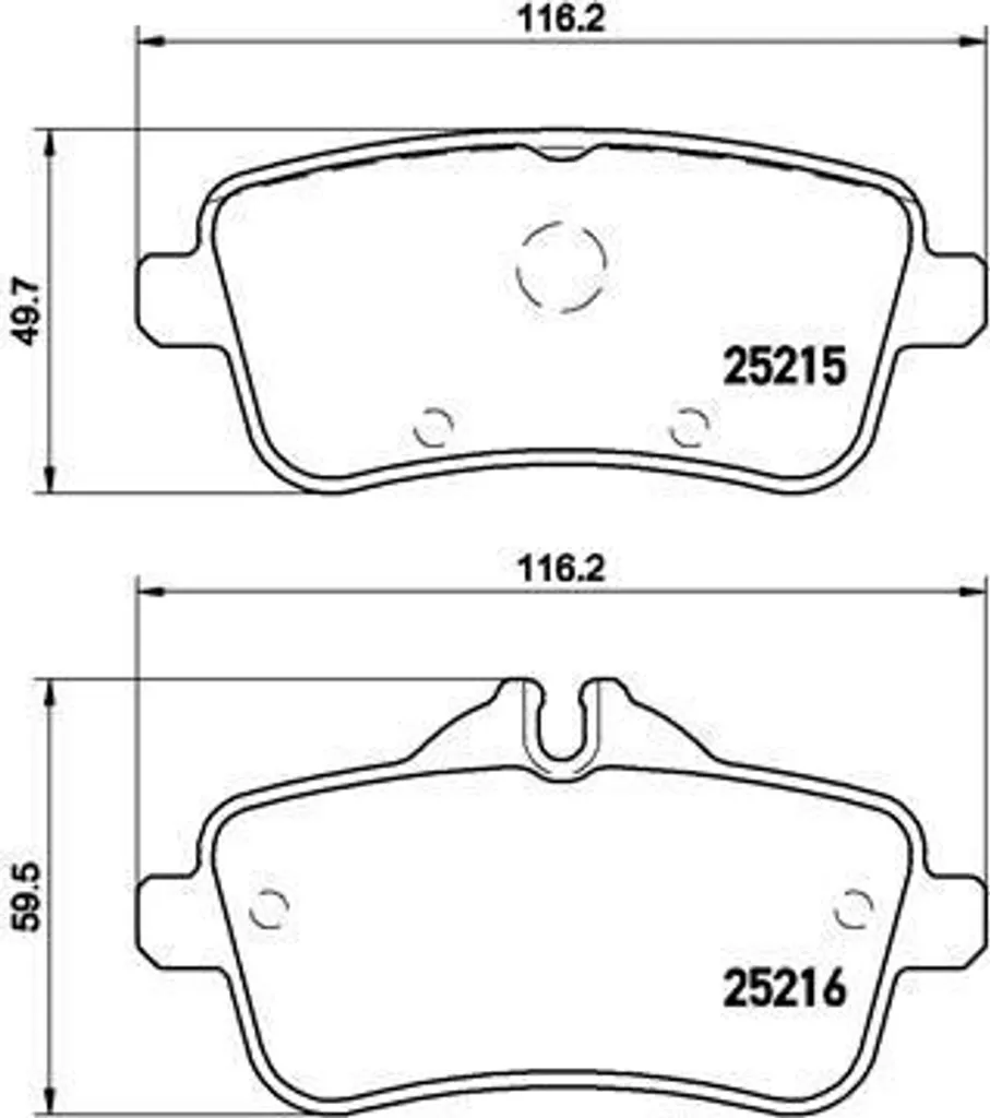 Plaquettes Brembo P 50 101 Haute Performance pour Mercedes GLE et GL