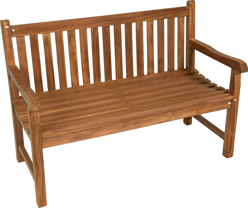 Lesli Living Landhausbank Cardiff 130 cm Teak C-Grade Produktbild 