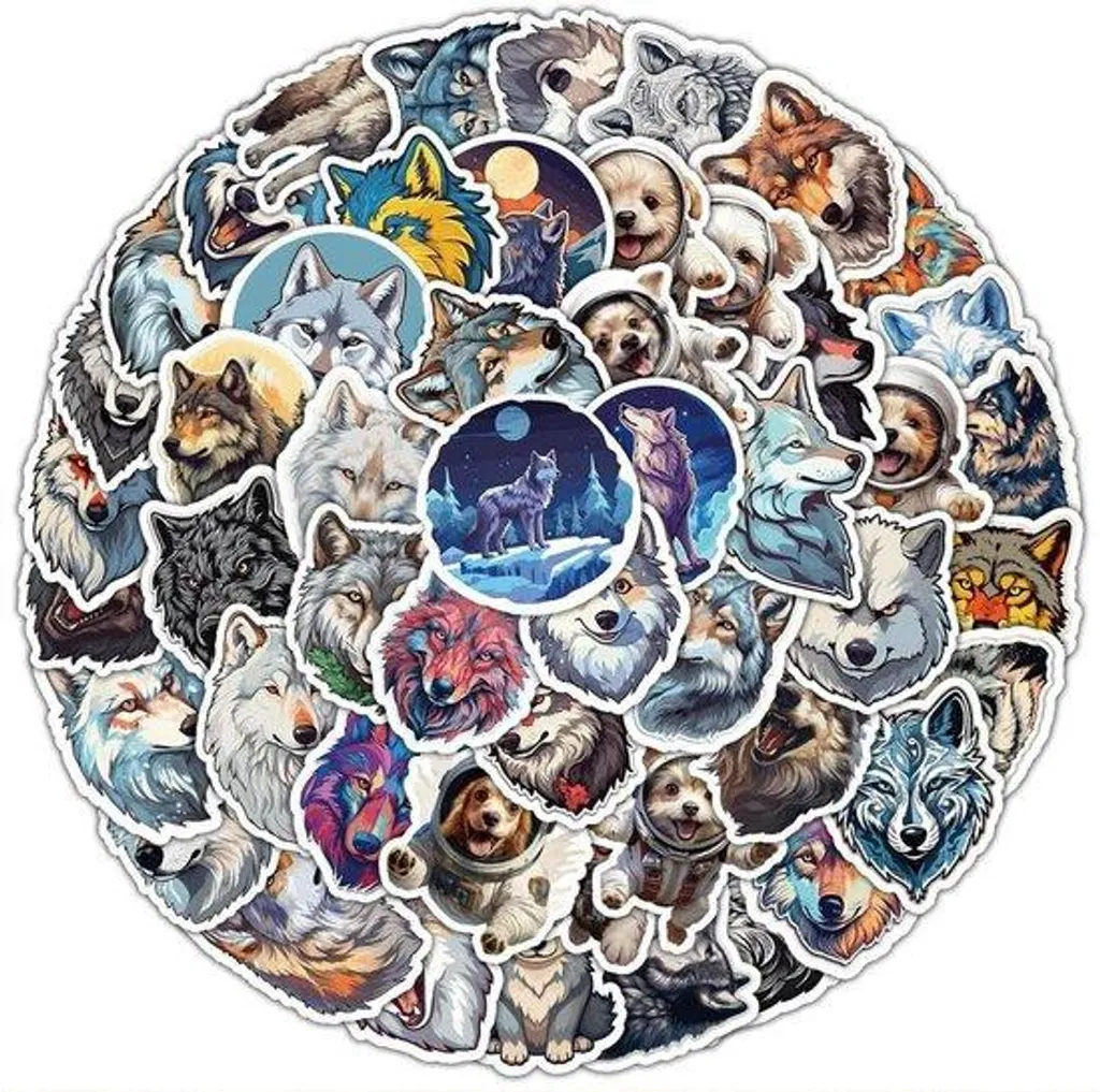 Autocollants Animaux pour Enfants - 50 Stickers Vinyle Waterproof Scrap