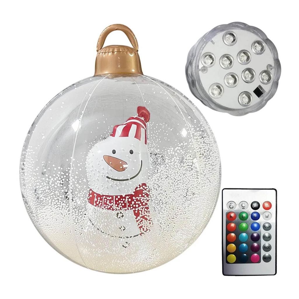 Boule de Noël gonflable en forme de bonhomme de neige, 61 Image du produit 