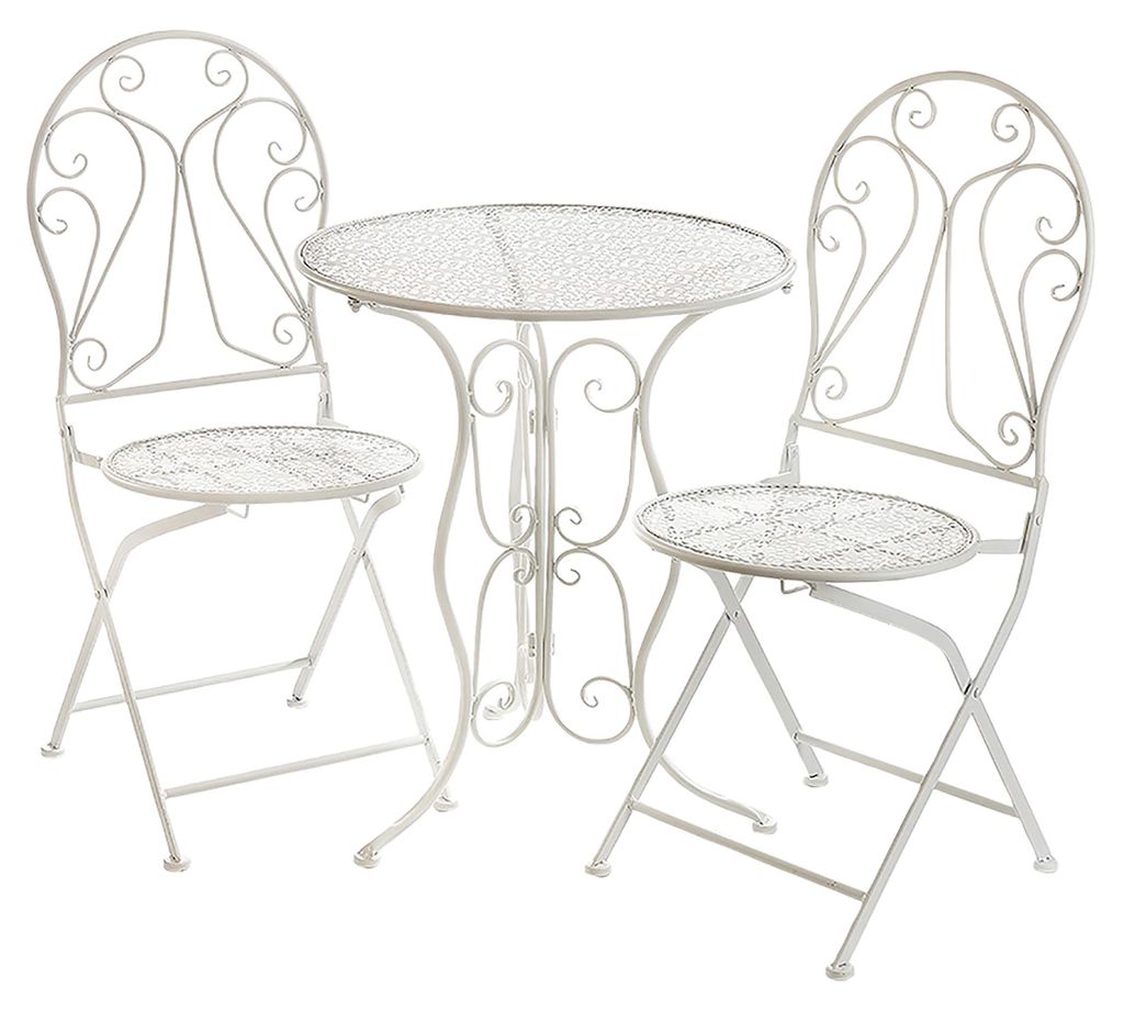 Kobolo Metalltischset Gartentischset Tisch und zwei Stühle Produktbild 