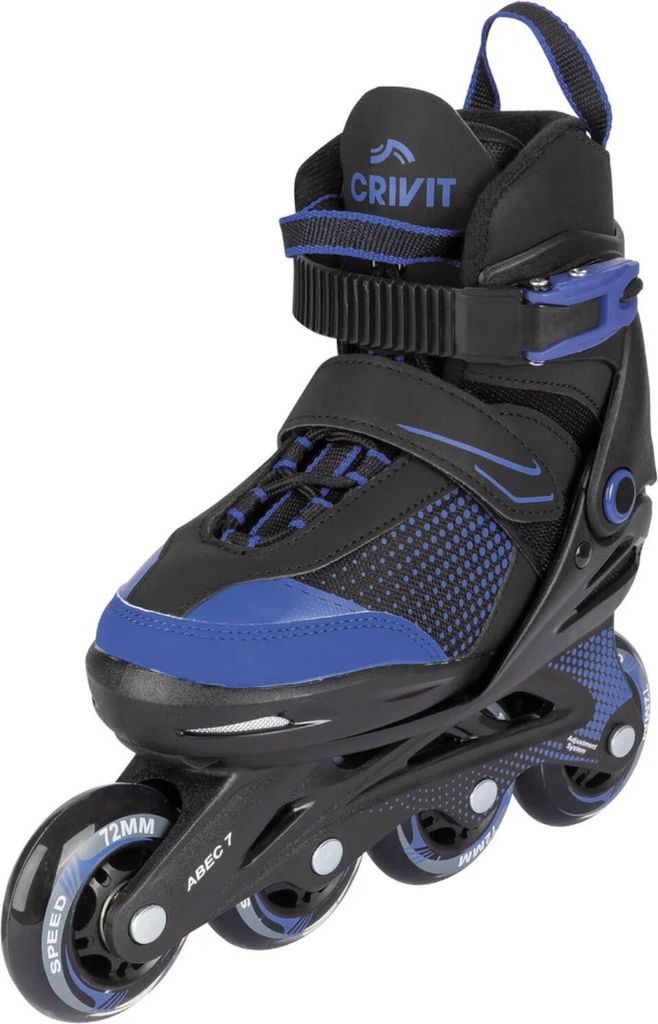 Crivit Kinder Softbood Inlineskates Verstellbar Rollschuhe Ersatzstopper Blau 29-33
