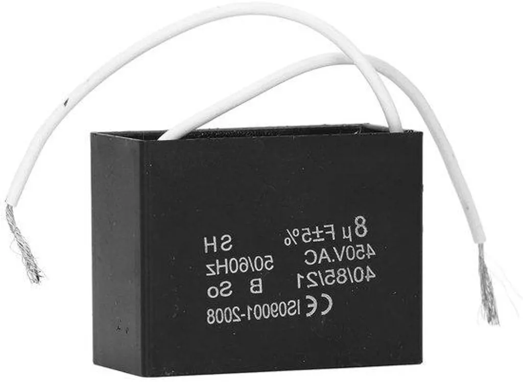 Condensateur de démarrage 8μF pour moteur de ventilateur et climatiseur