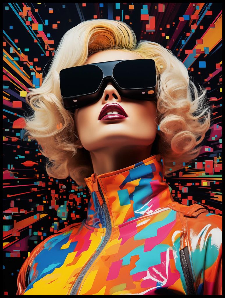 Plakat 75x100cm Retro Futurismus