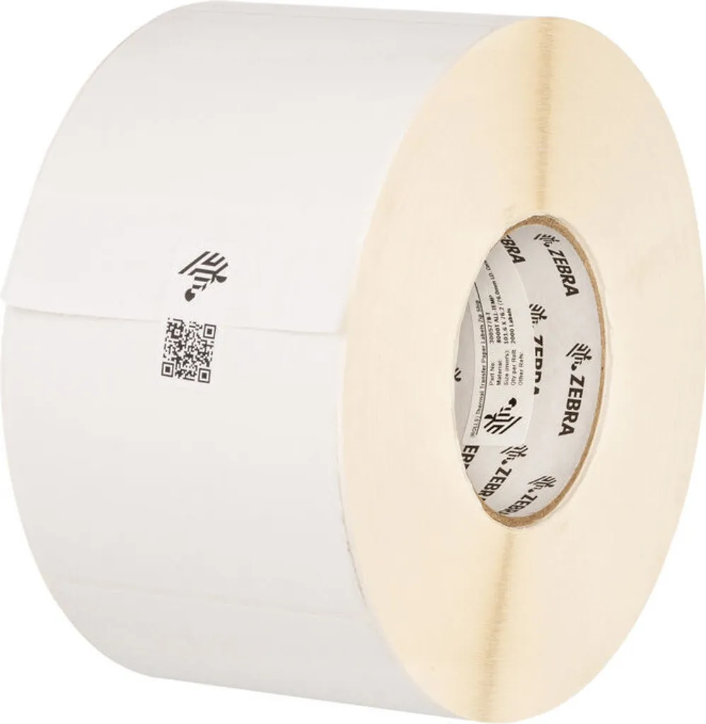 Rouleaux d'étiquettes autocollantes blanches Zebra 8000T AllTemp 51x25mm