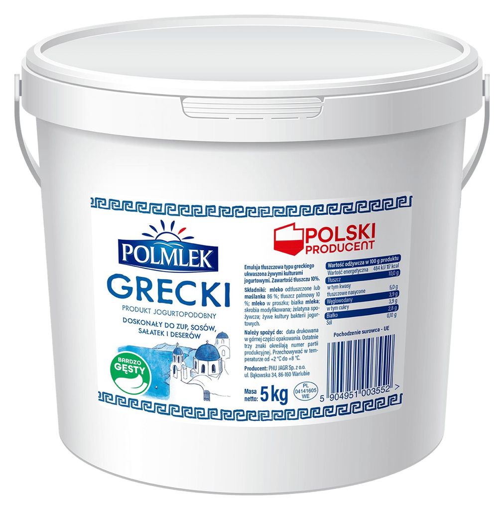 Yaourt grec 5 kg - Polmlek Image du produit 