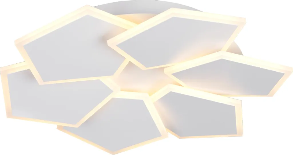 Plafonnier LED Blanc ZAYA DH de TRIO Idéal pour Illuminer votre Salon
