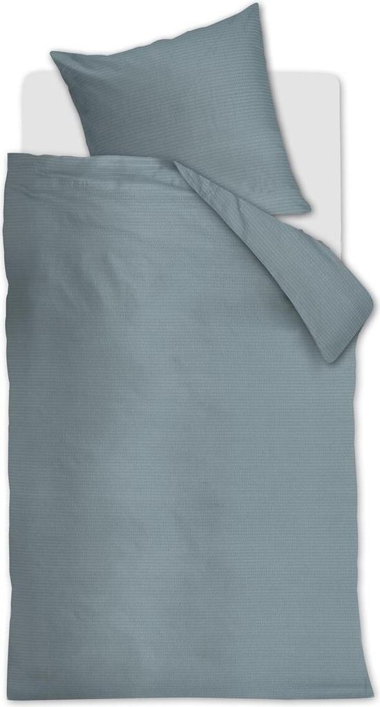 Beddinghouse Seersucker Bettwäsche-Garnitur Summer Farbe Blaugrau Größe 135x200+80x80