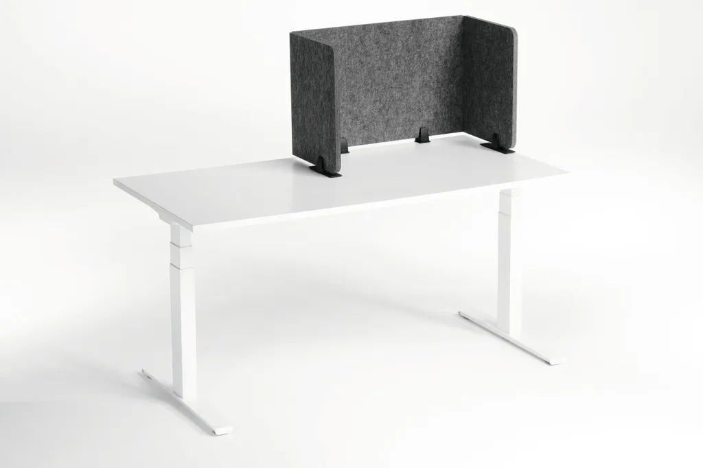 Panneau de séparation de bureau Gris 160cm Durable EFFECT Style Moderne - 12