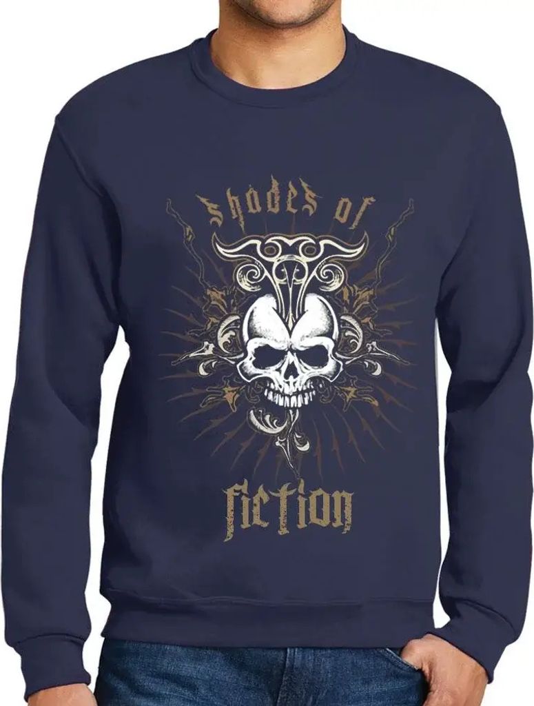 Herren Grafik Sweatshirt mit Aufdruck Schattierungen der Fiktion – Shades Of Fiction – Öko-Verantwortlich Vintage Jahrgang Langarmshirt Pullover