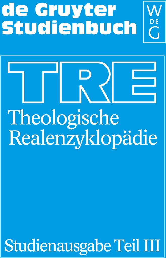 Theologische Realenzyklopädie, Studienausgabe Pürstinger - Zypern, 9 Bde.