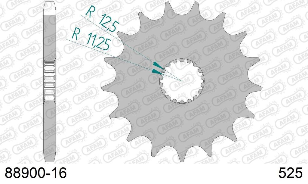 AFAM Standard Stahlritzel vorne 88900 - 525