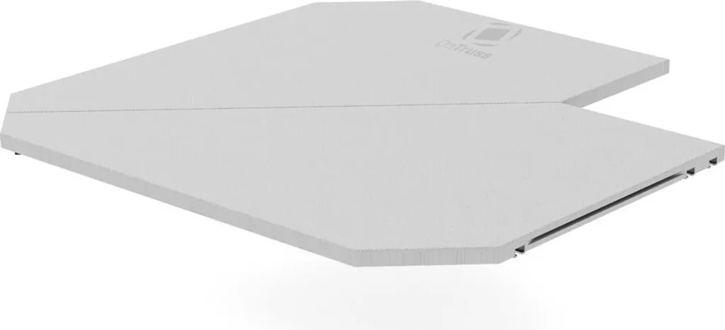 OnTruss EventBoard C90I PREMIUM gris plateau d'angle intérieur 90°