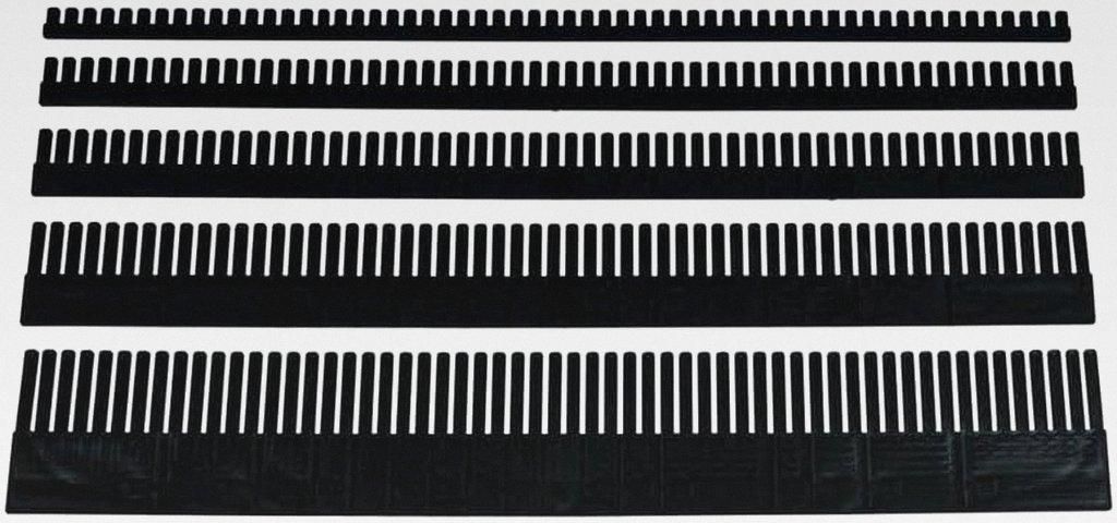 4er Set Trennkamm Gefachteiler Trenneinsatz, Facheinteilung 9 Höhen lieferbar, 1150 mm Länge, 5 mm Stärke, individuell zuschneidbar, extra stabi...