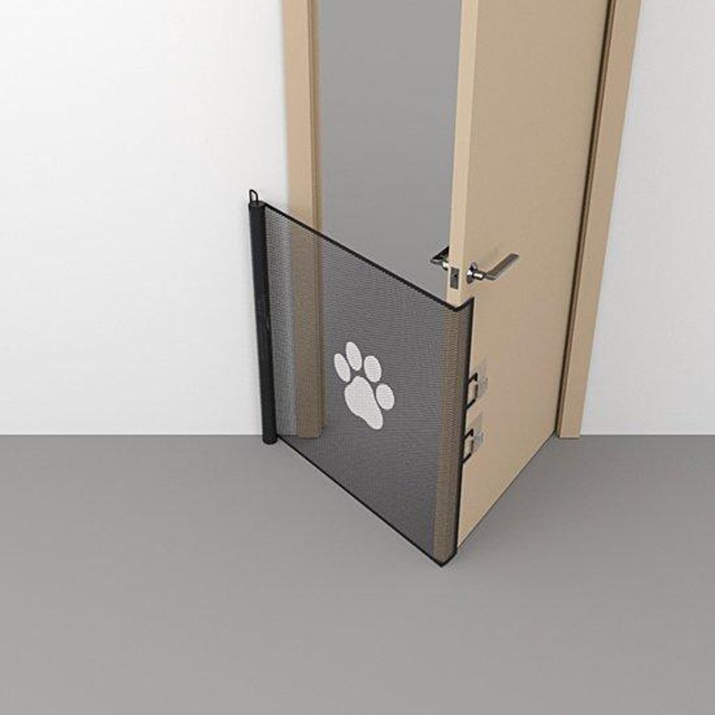 Tuinhek, omheining voor honden, uitschuifbaar, 130 x 78 cm Productafbeelding 