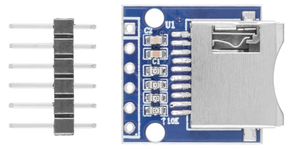 Micro SD Card Reader Modul mit SPI Schnittstelle, kompakt