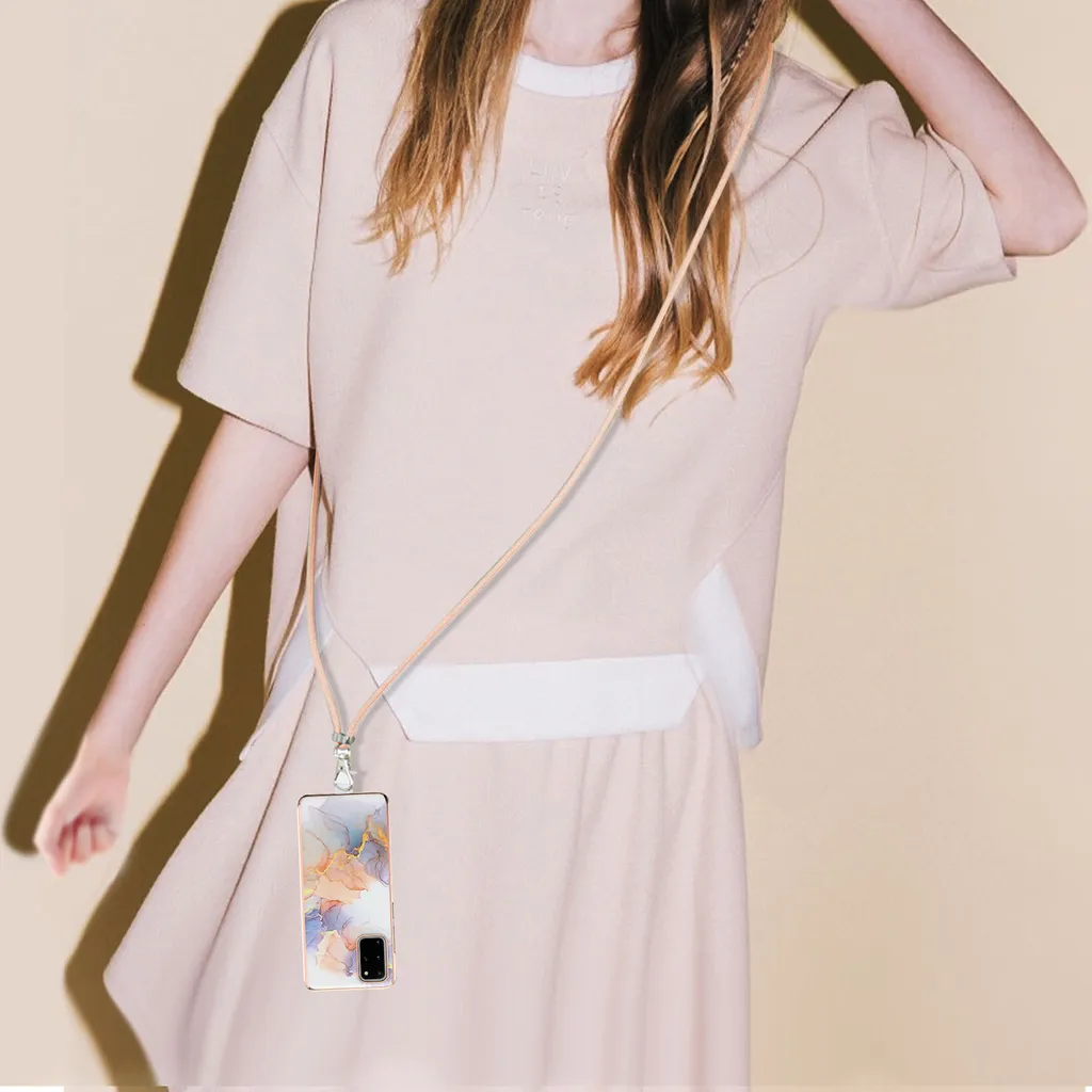 Cover S20 Plus con Laccetto Grigio - Accessorio Smartphone Fashion - 4