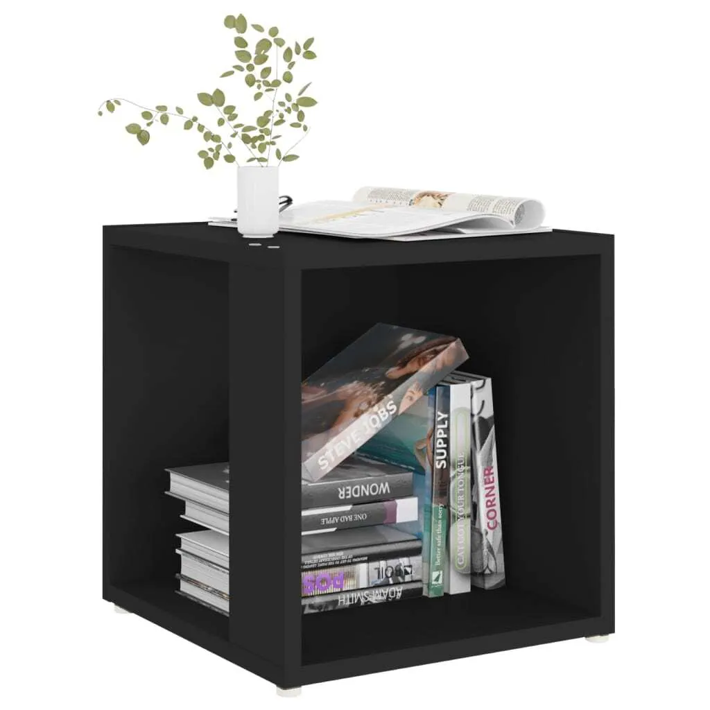 Petite table basse d'appoint noire 33x33 cm idéale pour studio et coin - 6
