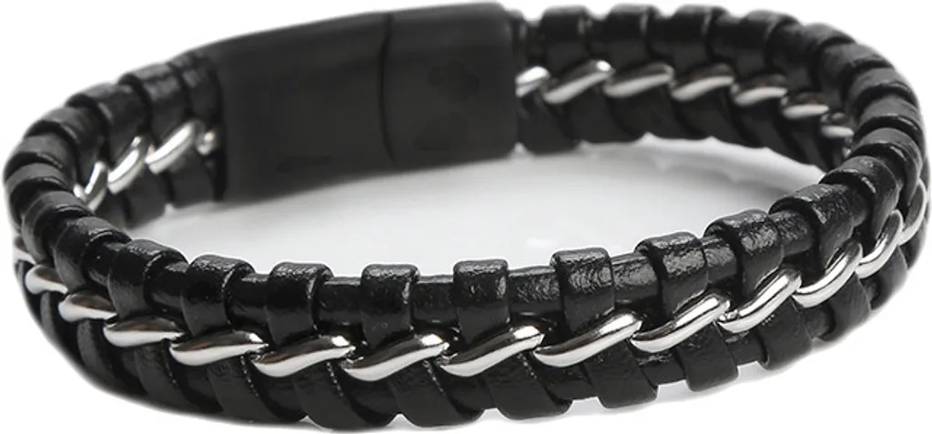 Bracciale INF Uomo Pelle PU Intrecciata M - Must-Have Stagione