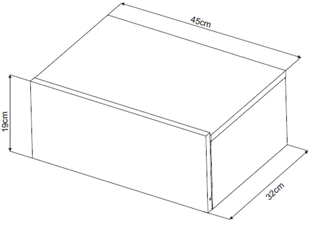 Table de nuit suspendue pour simplifier le nettoyage au sol - 5