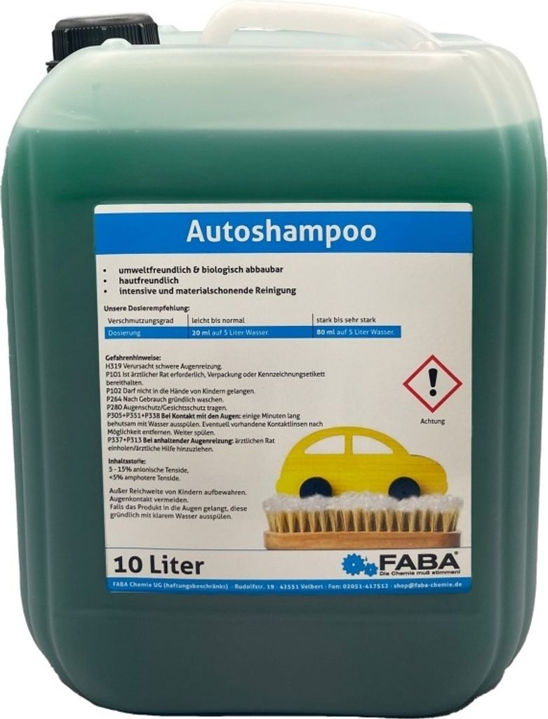 10 L Auto Shampoo Autoshampoo Konzentrat Produktbild 