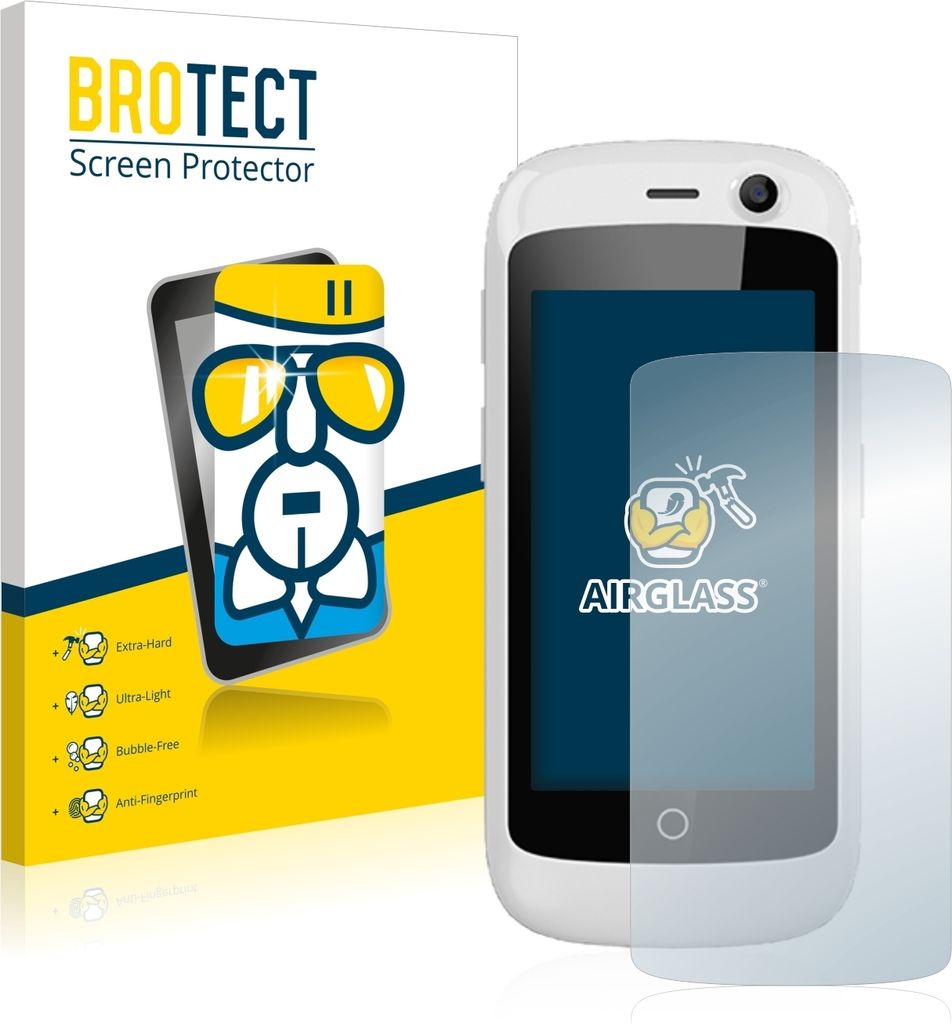 BROTECT Schutzglas für Unihertz Jelly / Jelly Pro Schutzfolie Panzer Folie Glas Display Schutz klar