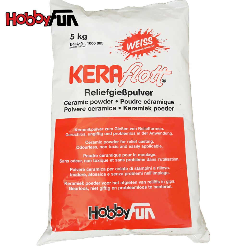 HobbyFun Keraflott, pasta per colata, confezione da 5 kg, Immagine del prodotto 