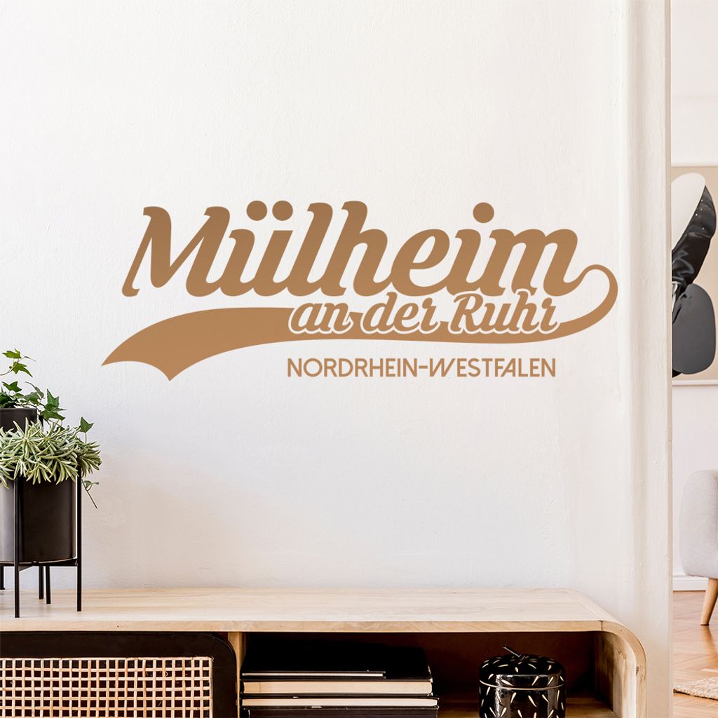Mülheim Nordrhein-Westfalen Wandtattoo Wandaufkleber Wall Sticker - Dekoration, Küche, Wohnzimmer, Schlafzimmer, Badezimmer