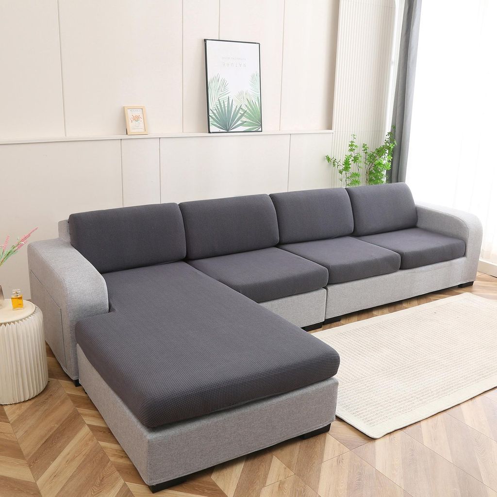 1 Stück Sofabezug Wasserabweisend Stretch Jacquard Sofa Kissenbezug Sofakissen Möbelschutz Sofasitzbezug, Chaise Kissenbezug