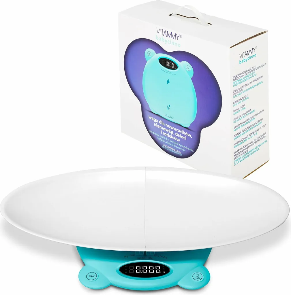 Babycinno, peso per prematuri, neonati e lattanti, blu