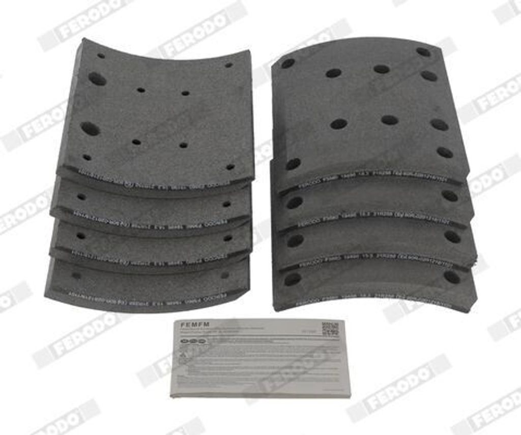 FERODO Bremsbelagsatz Trommelbremse K19488.1-F3660 passend für MERCEDES-BENZ ACTROS 18,3mm 223mm 10,03kg