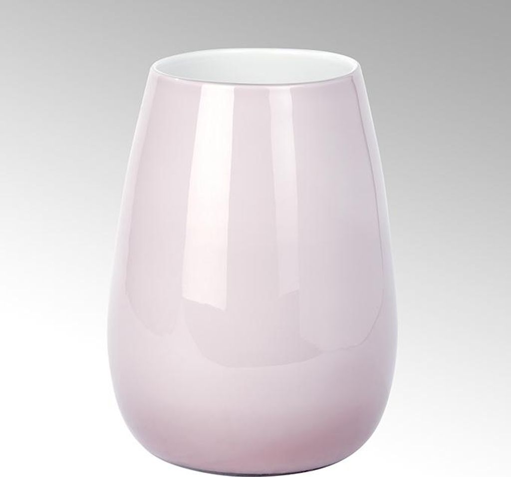 Lambert Pisano Vase groß Überfangglas, quarz H30 cm  D22 cm Produktbild 