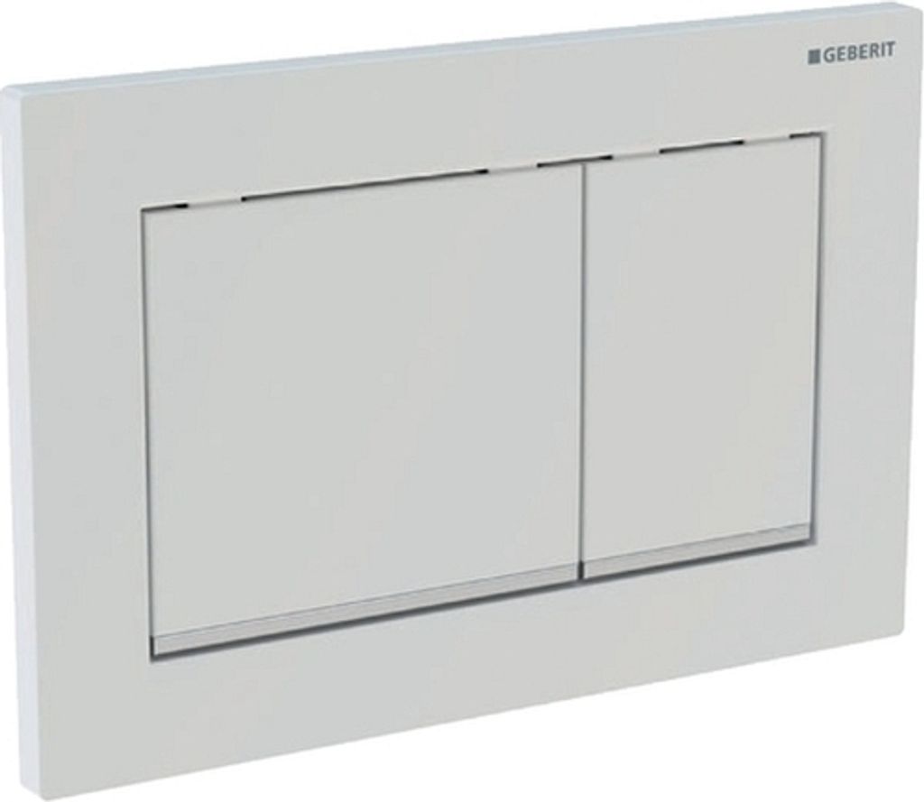 Geberit Omega20 Betätigungsplatte, für 2-Mengen-Spülung, eckig, 115.080.KH.1