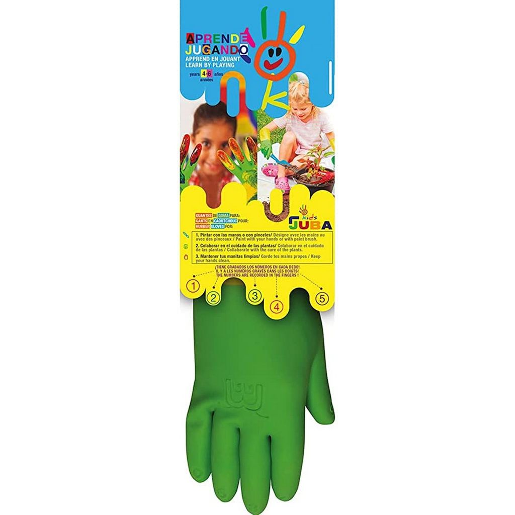 Garten-Handschuhe JUBA grün Für Kinder 4 Jahre Latex