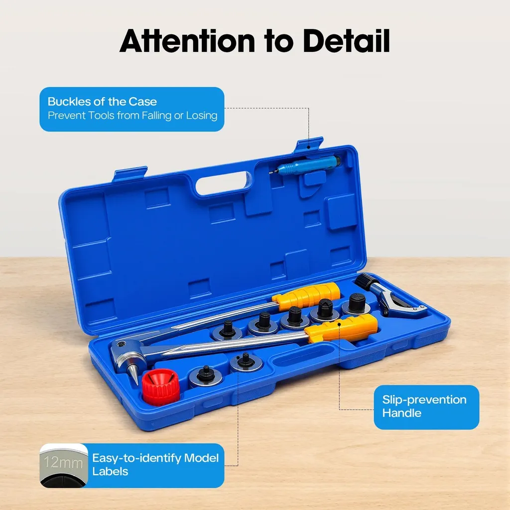 Appareil à emboîture manuel pour tuyau inox de 10 à 28 mm - 7 têtes