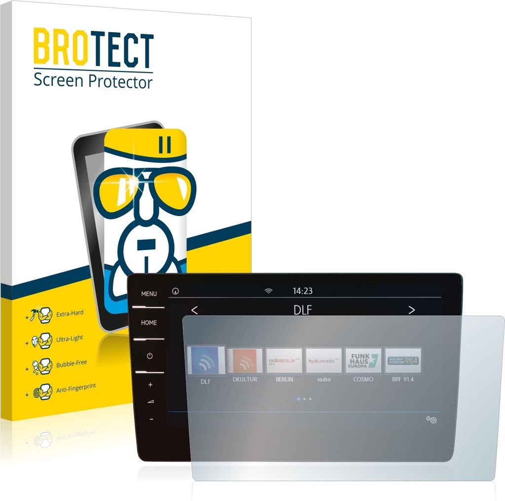 BROTECT Schutzglas für Volkswagen Arteon Shooting Brake TDI 2020 Discover Pro 9.2" 2020 Schutzfolie Panzer Folie Glas Display Schutz klar
