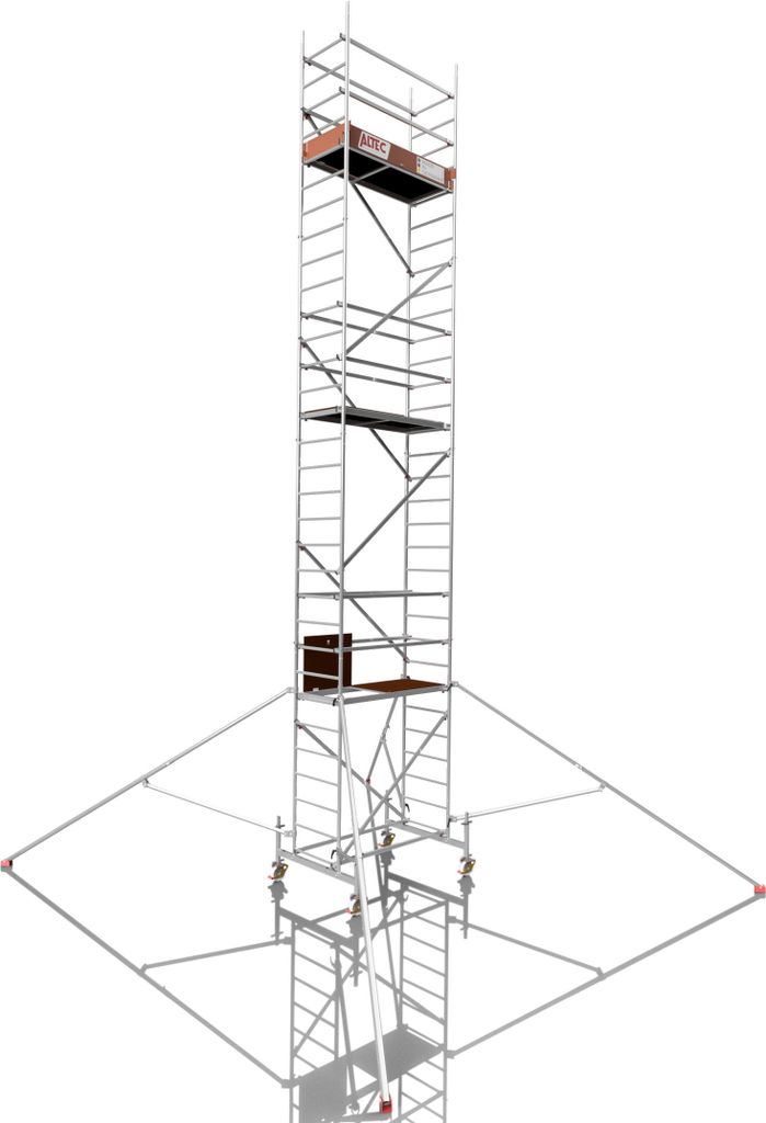 ALTEC Rollfix 900 | inkl. Rollen (Ø 150 mm) | Standardtraverse | 4x Dreieckausleger | Rollgerüst