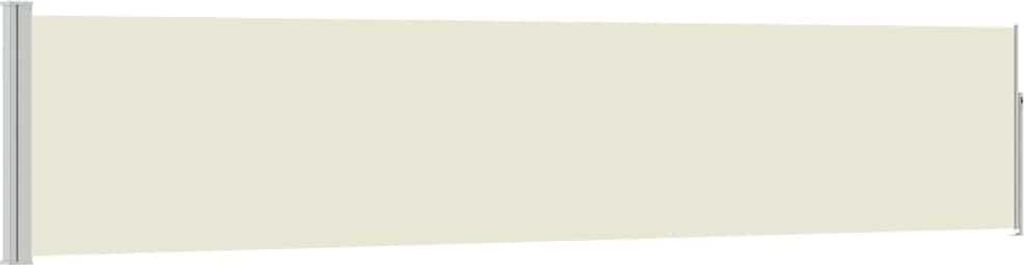 vidaXL Ausziehbare Seitenmarkise 100×514 cm Creme Produktbild 