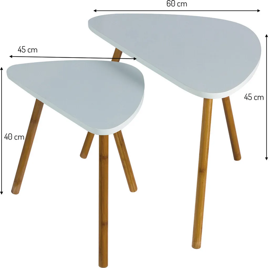 Table d'appoint blanche Wyn Baytex pour optimiser l'espace de votre salon