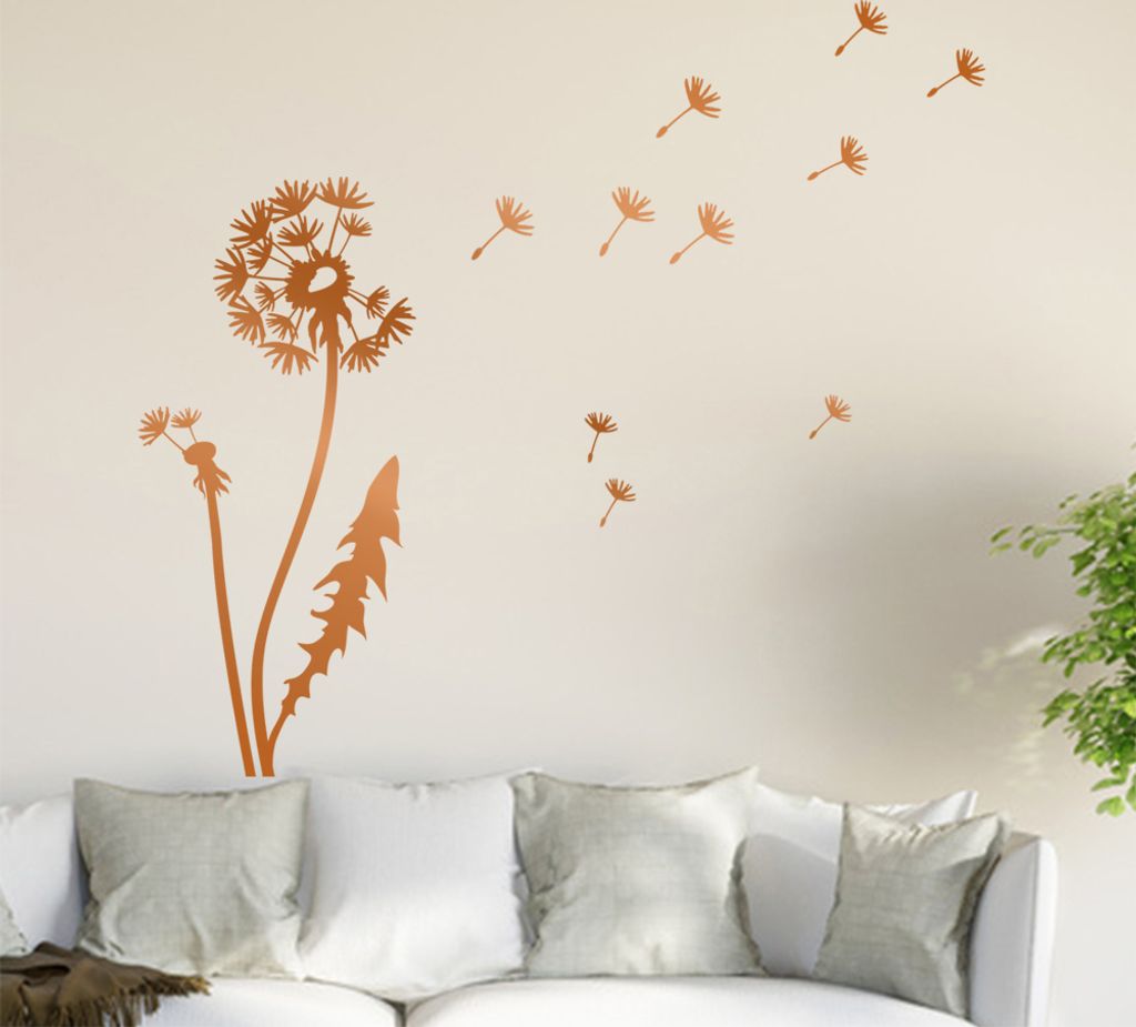 Pusteblume Set I Wandtattoo in 6 Größen - Wandaufkleber Wall Sticker - Dekoration, Küche, Wohnzimmer, Schlafzimmer, Badezimmer