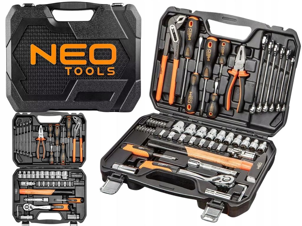 NEO TOOLS Zestaw Narzędzi Walizka Uniwersalny - Klucze Zdjęcie produktu 