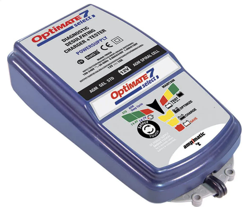 Optimate 7 Select 12V TM250 chargeur de batterie intelligent 10A