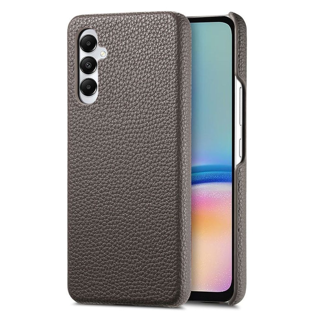 Hülle Handyhülle Stoßfeste Handy Tasche Ultra-Dünn Case Leder Bumper für Samsung Galaxy A15 Grau