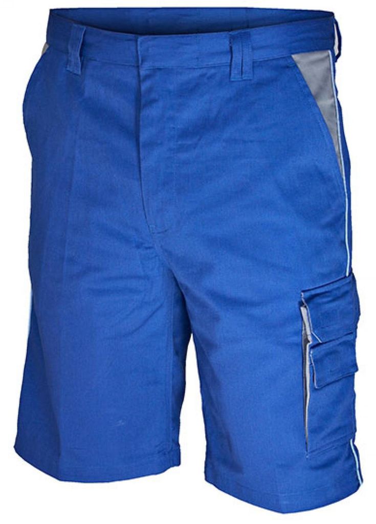 Carson Contrast CC709S | Contrast Work Shorts / Bei 60 Grad waschbar - Farbe: Royal/Grey - Größe: 52