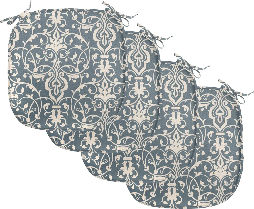 Set 4 Coprisedia Cucina Impermeabili ABAKUHAUS 40x40 Grigio